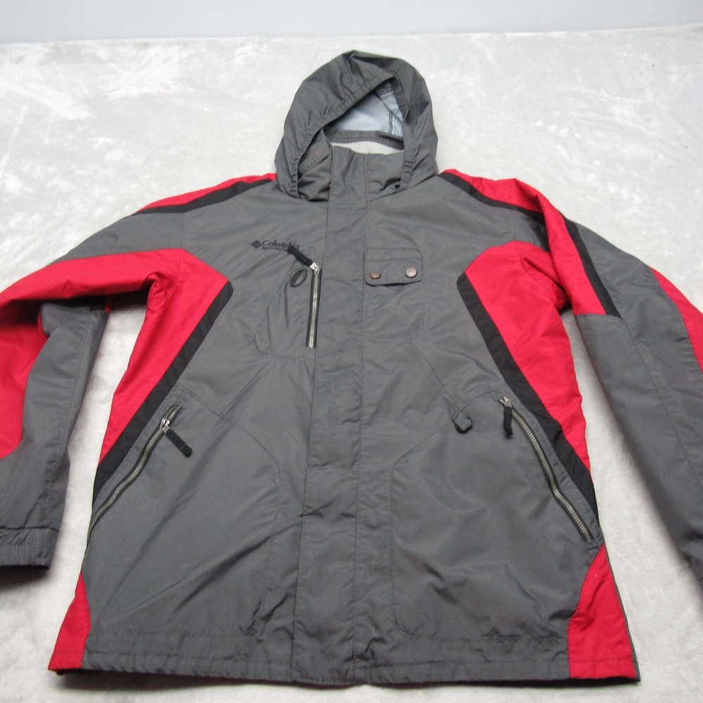 Columbia Jacket Boys 18/20 Gray Colorblock Interchange Full Zip 3 In 1 Shell